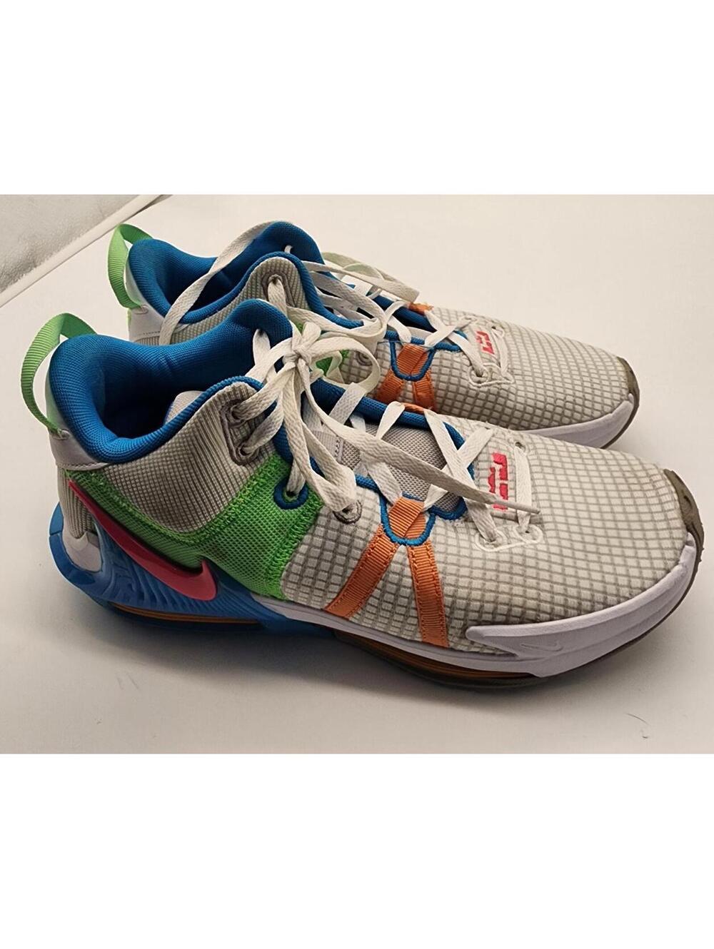 Nike LeBron Witness 7 basketball shoe Grey Fog Multi-Color sneakers 10